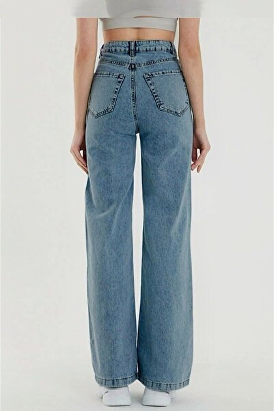 geenz manifacture Bella Donna Lycra Wide Leg Jeans - Loose Jeans