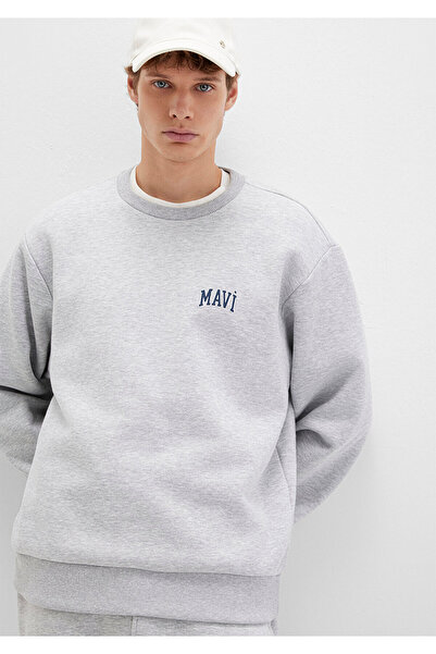 Mavi Baskılı Erkek Sweat M0611716-80018