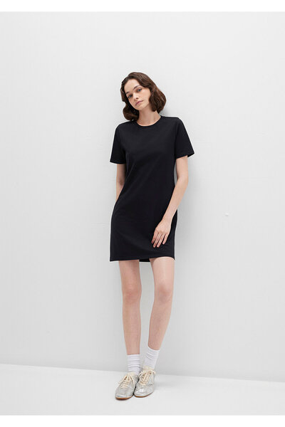 Mavi Siyah Mini Elbise 1310773-900