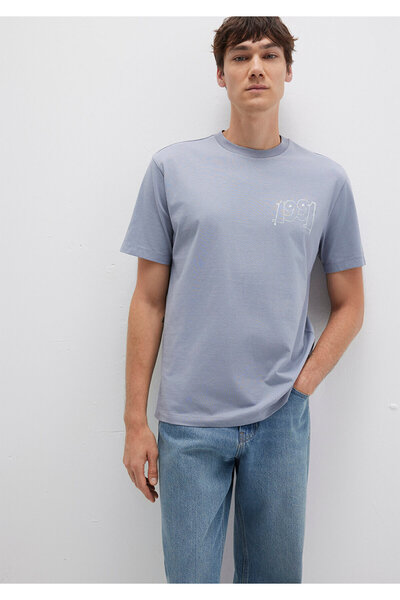 Mavi 1991 Baskılı Tişört Loose Fit / Bol Rahat Kesim 0612908-86584