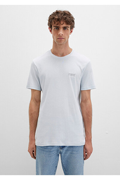 Mavi Logo Baskılı Tişört Slim Fit / Dar Kesim 0610360-89288