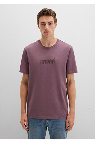 Mavi Logo Baskılı Mor Tişört Regular Fit / Normal Kesim 0612936-70648