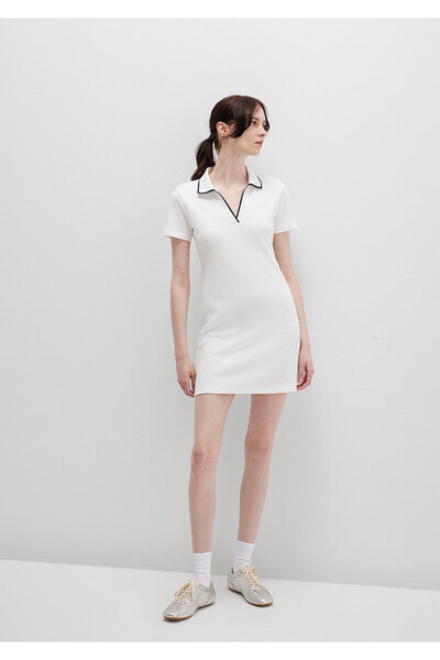 Mavi Beyaz Polo Elbise 1310775-70057