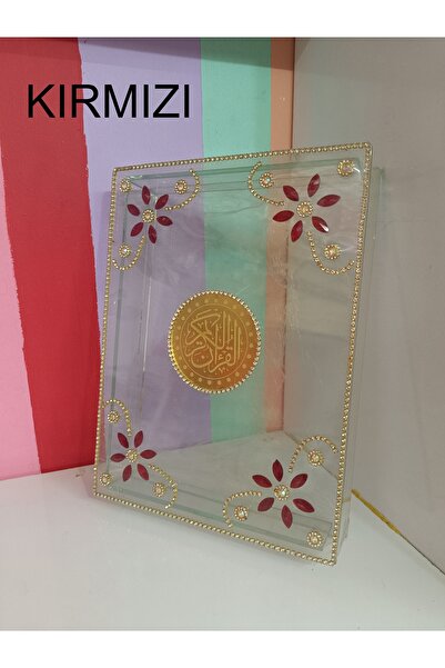 DEKOR ZÜCCACİYE HOME Taşlı cam Kur'an kılıfı