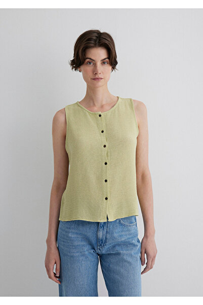 Mavi Kolsuz Yeşil Bluz 1210710-71515