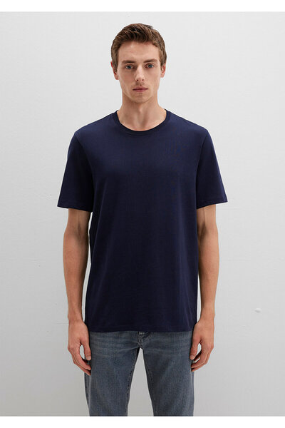 Mavi Bisiklet Yaka Lacivert Basic Tişört Regular Fit / Normal Kesim 0612863-86415
