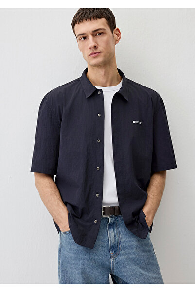 Mavi Lacivert Gömlek Loose Fit / Bol Rahat Kesim 0211486-70496