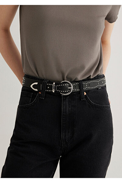 Mavi Černý pásek z umělé kůže 1913294 -900