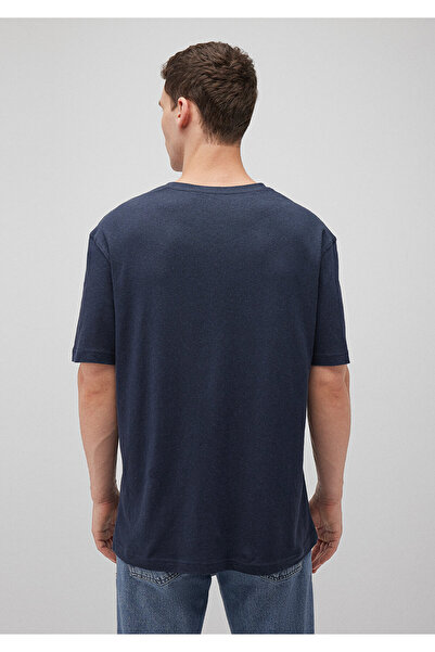 Mavi Lacivert Basic Tişört Loose Fit / Bol Rahat Kesim 0612228-87822