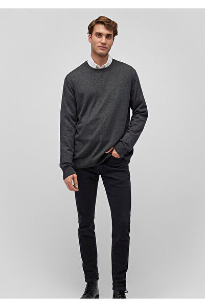 Mavi Kaşmir Karışımlı Antrasit Kazak Slim Fit / Dar Kesim 0710186-80023
