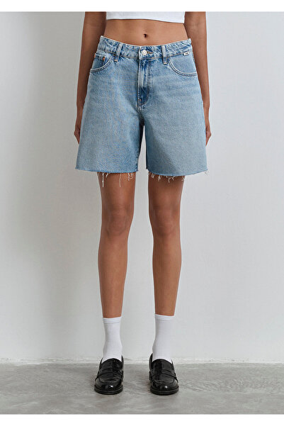 Mavi Lidia Real Blue Vintage Indigo Mavisi Jean Şort 1410145-87088