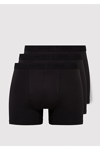 Mavi 3lü Siyah Basic Boxer 0911413-900
