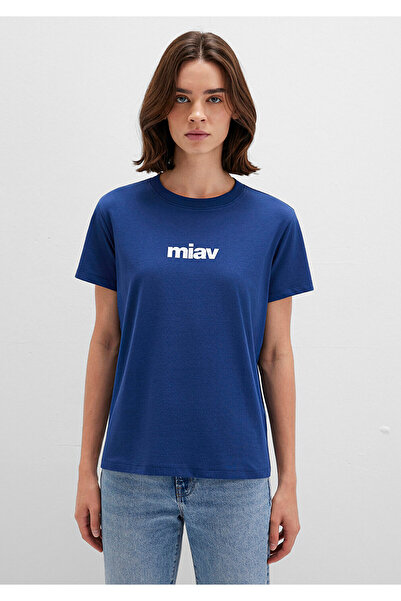 Mavi Miav Baskılı Tişört Regular Fit / Normal Kesim 1610622-70722