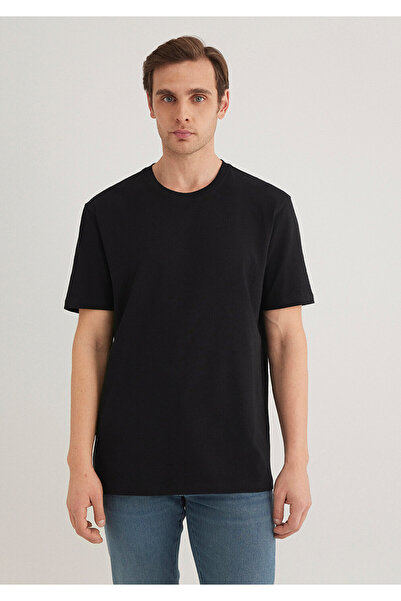 Mavi Stretch Siyah Basic Tişört Regular Fit / Normal Kesim 0610252-900