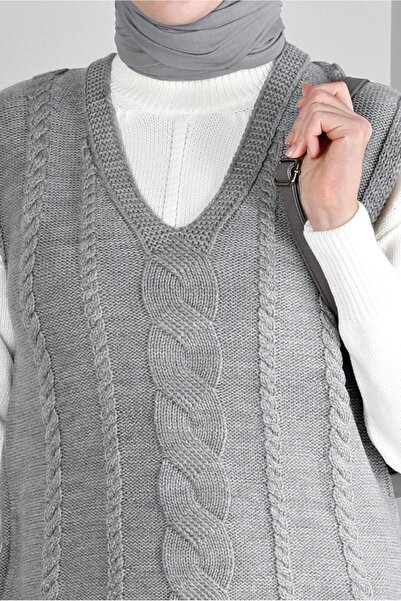 Alvina Örgü Detaylı Triko Süveter 43122