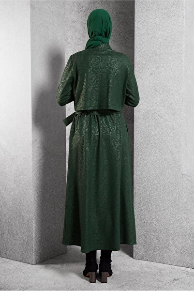 Alvina 45185 Model Jacquard Skirt Suit