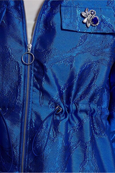 Alvina Zippered Jacquard Tunic 44730