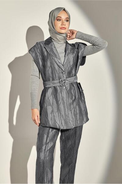 Alvina Jacquard 44735 Model Pants Suit Set