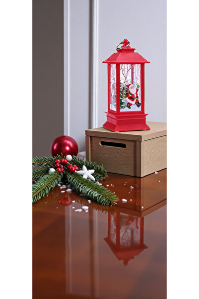 LADİJİTAL BASKI ÇÖZÜMLERİ 1 Adet Kırmızı Işıklı Noel Yeniyıl feneri Dekoratif Işıklar LED Mumlar – Santa,