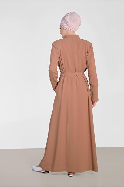 Alvina 1471 Model Guipure Detailed and Hidden Buttoned Glitter