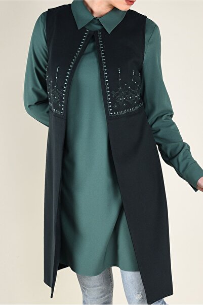 Alvina NAKIŞ DETAYLI 2′Lİ TUNİK 4724