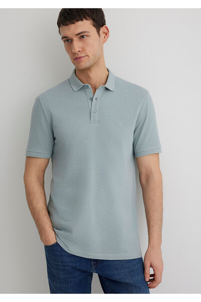 Mavi Lux Touch Polo Yaka Modal Gri Tişört Regular Fit / Normal Kesim 066157-31345