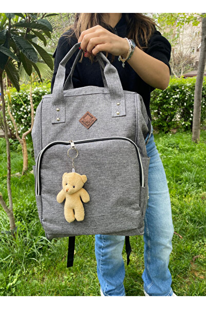 tiny wood Gray Mother Baby Care Bag |   Liquid Proof, Thermos, Multi-Compartm...