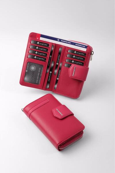 CENGİZ PAKEL Kadın Orta Boy Cüzdan 65256M Fuşya Pembe