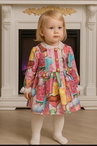 Tozpembebaby فستان آيس كريم