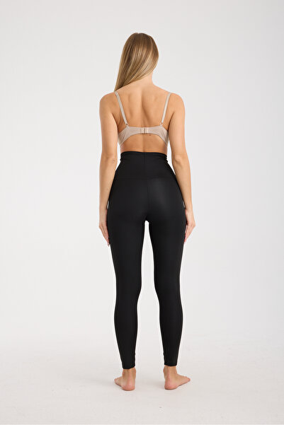 Esbersi Agrafli Sauna Thermal Tights Slimming Slimming Fat Burning Set Weight Loss Toning High Waist Tights