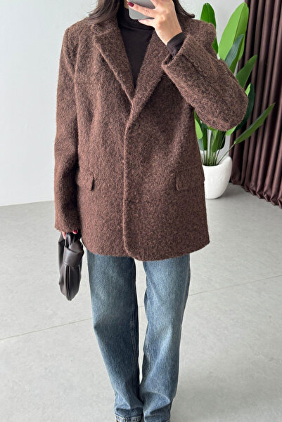 My Blog Кафяво туидно сако - 7368