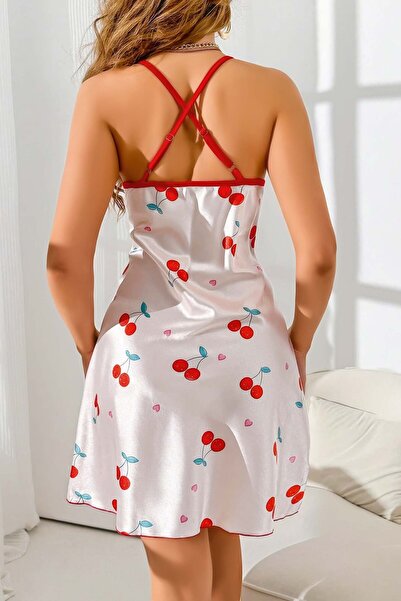 Nurteks Women's Satin Nightgown Dressing Gown Set