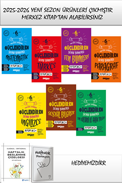 kitabın başkenti ankara yayıncılık 6.Sınıf Matematik Fen Türkçe Paragraf Sosy...