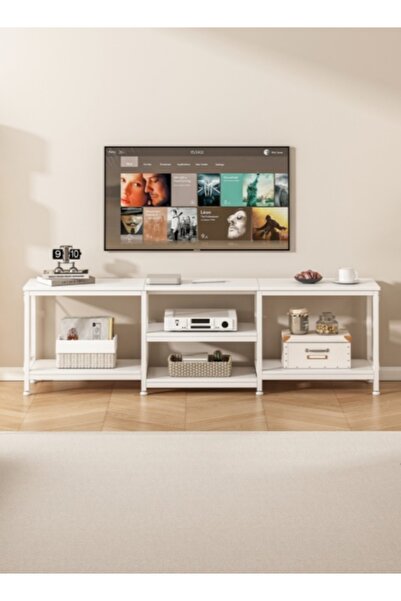 Bangiga TV Stand with Storage Shelves, 180*40*60cm TV Table, Modern Media Console for Living Room/Bedroom