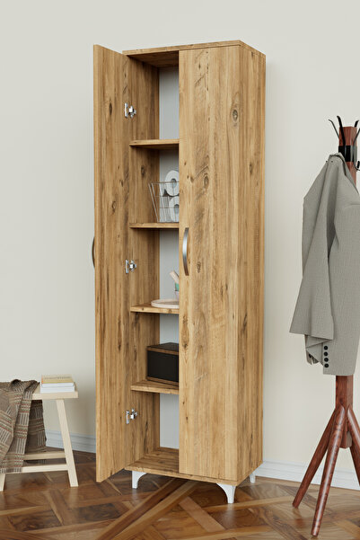 Hediyeler Kapında 5 Raflı Çok Amaçlı Banyo Dolabı Kiler Balkon Erzak Dolabı