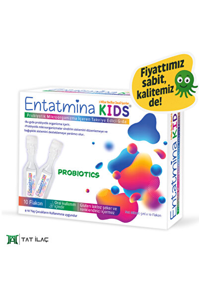 Entatmina kids 10 Flakon 2 Milyar Bacillus Clausii Sporu Içeren Probiyotik