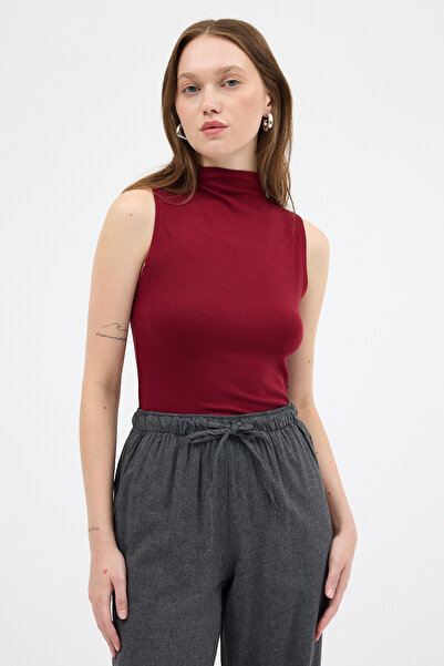 Rays 8155A Sıfır Kol Yarım Boğaz Badi Bordo