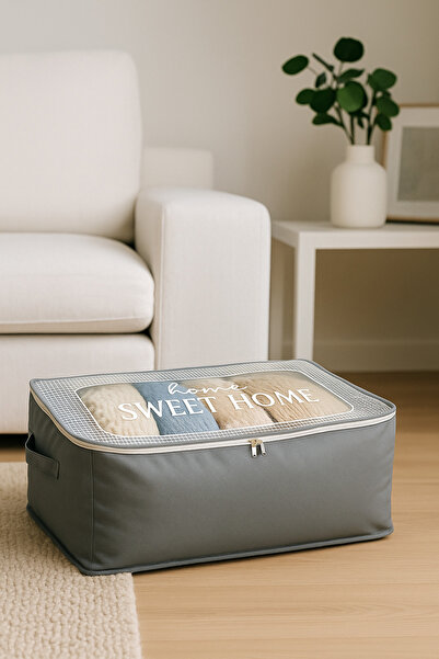 SER&YAT Transparent Sweet Home Printed Lavender Scented [8 Pieces] 64X44X20 Thick Fabric