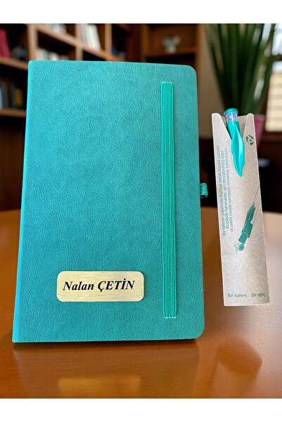 ÇınarETicaret Öğretmenler Günü Kişiye Özel Metal Baskılı İsimli Yeşil Ajanda ...