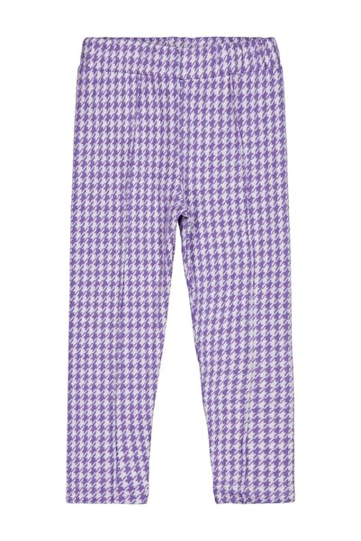 Civil Girls Κολάν με σχέδιο χαρακτικών πουλιών για 6-9 ετών - Λιλά 7-8 ετών