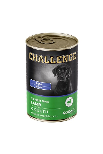 Challenge Pate Kuzu Etli Yetişkin Pate Köpek Konservesi 400 gr