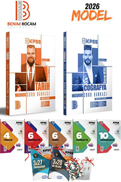 Benim Hocam Yayınları 2026 KPSS Benim Hocam Tarih ve Coğrafya Tamamı Çözümlü ...