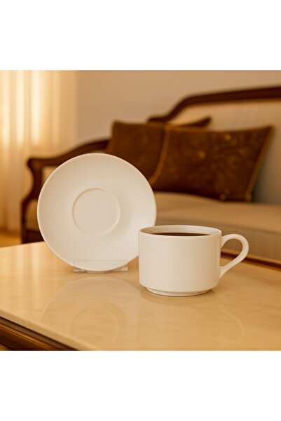 Dania ☕️ Elegant coffee cup set - classic white design