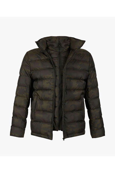 Greyder Erkek Haki Siyah Kaz Tüyü Su İtici Mont 3K1TM83502 3K1TM83502