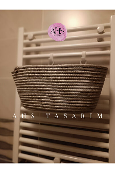Home Doğal Hasır Askılı Sepet – Banyo & Mutfak Duvar ve Petek Havlupan Üstü O...