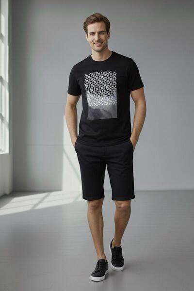 Sabri Özel BASKILI ERKEK T-SHIRT Lacivert