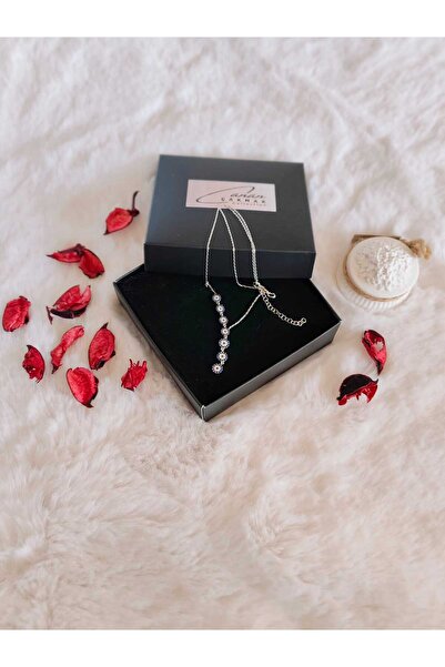 CC Design Sosyete Gözü Zirkon Taşlı Sallantılı Y Kolye