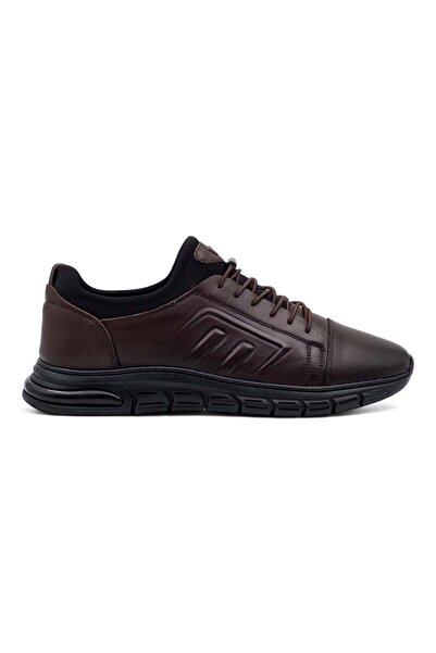 Voyager M271-1 Men's Khaki Leather Sports Shoes