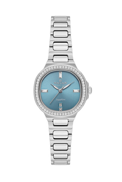 Nacar Sapphire Glass Silver Women's Wristwatch Nc33- 398369 -Aums