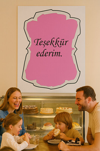 içimdekibilge Teşekkür Ederim| Pozitif Enerji & Minimal Dekor | Dükkan Duvar Süsü